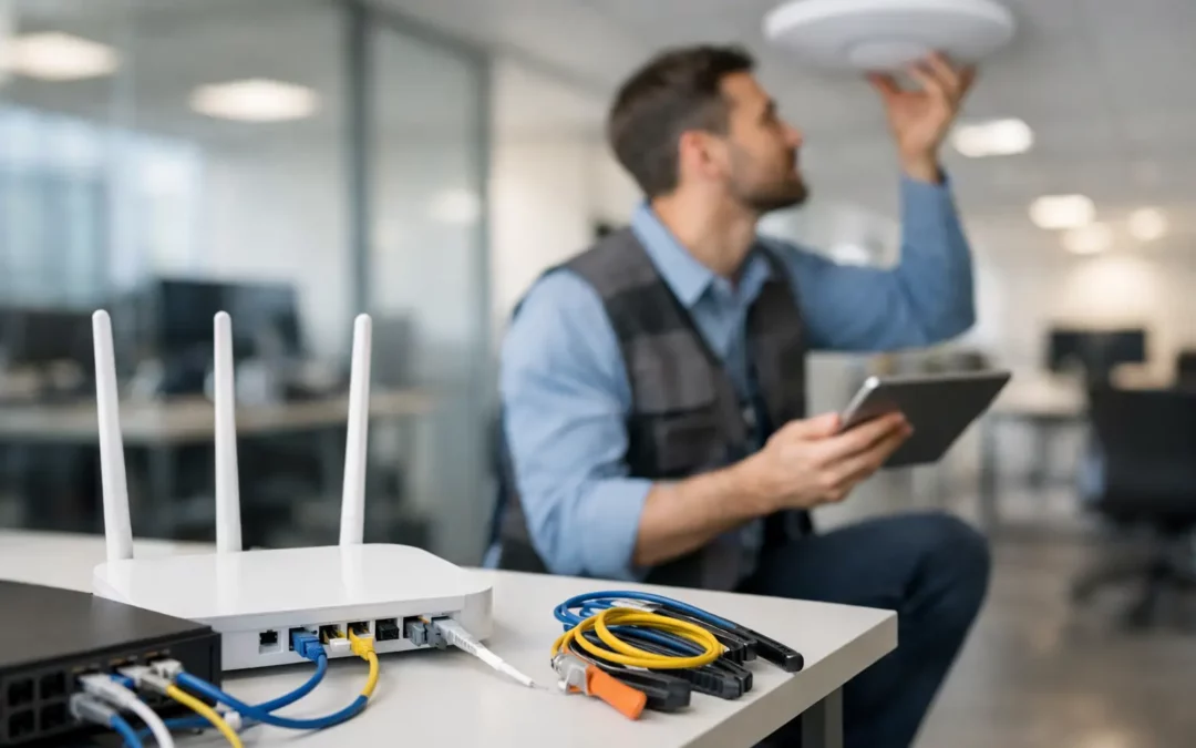 Instalación de red wifi empresarial bien planificada