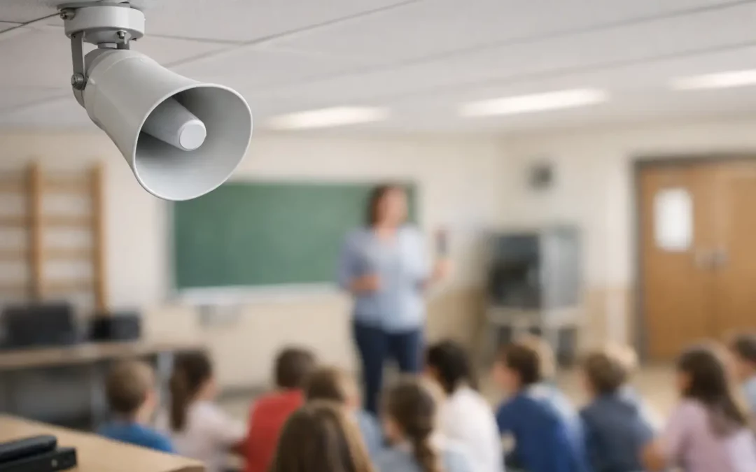Sistema de megafonía para colegios: qué valorar