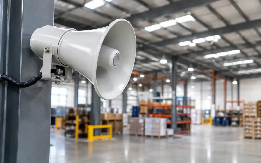 Empresa de megafonía industrial para su centro